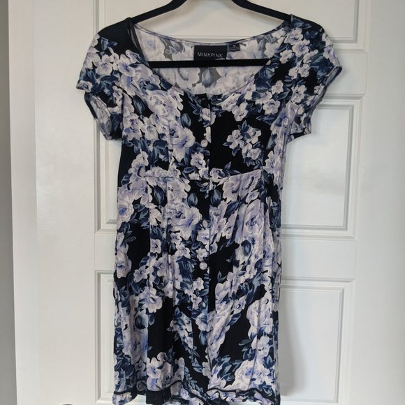 Minkpink "Moonlit Fountain" Floral Romper / Playsuit - Picture 7 of 8